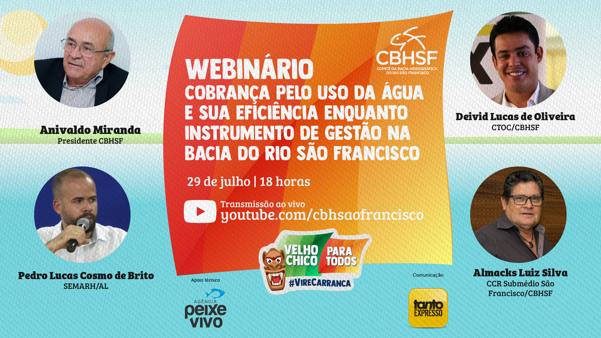 Webinário: Cobrança pelo uso da água e sua eficiência enquanto instrumento de gestão na Bacia do Rio São Francisco