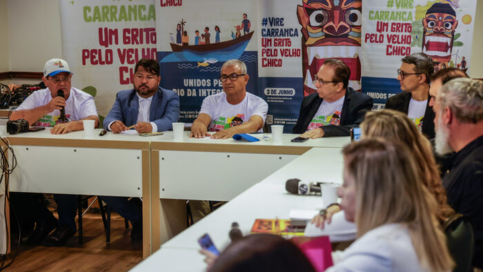 Coletiva de imprensa da campanha “Eu viro carranca” reúne imprensa de toda a bacia em Brasília